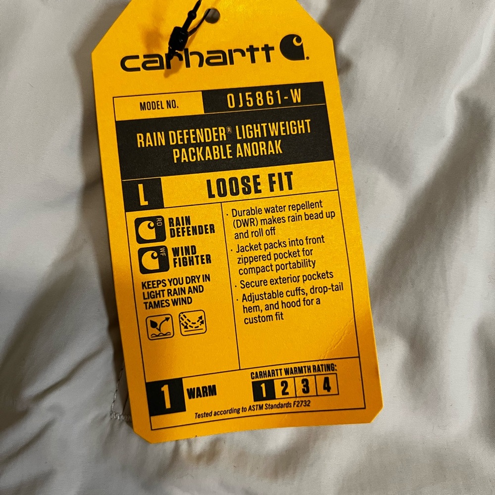 Carhartt Tan and White Rain Defender Jacket - Picture 3 of 6